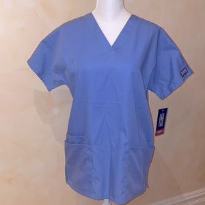 NEW Cherokee Blue Scrub Top